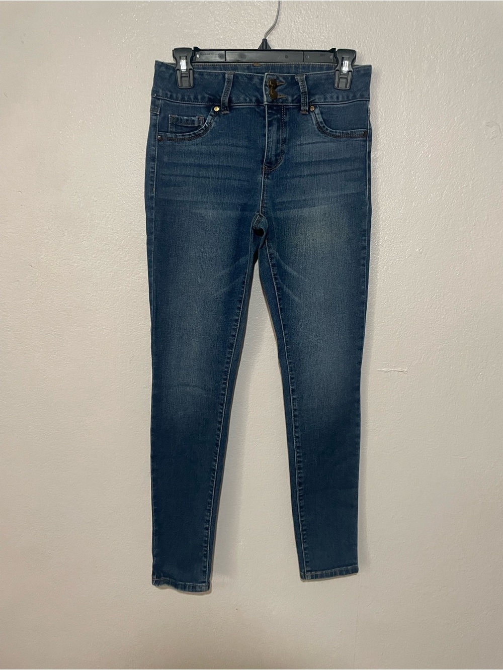 Dark Blue High-Rise  Skinny Jeans
